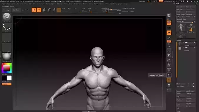 asian male 3D model