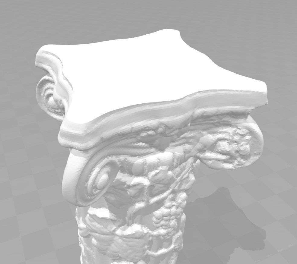 Ancient column pillar vines grapes vineyard 3D print model_2