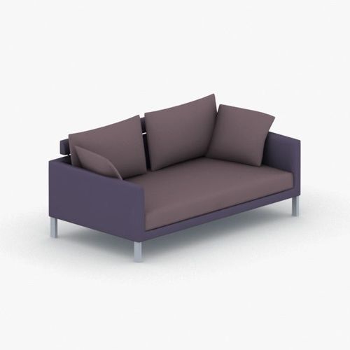 0963 - Sofa Low-poly 3D model