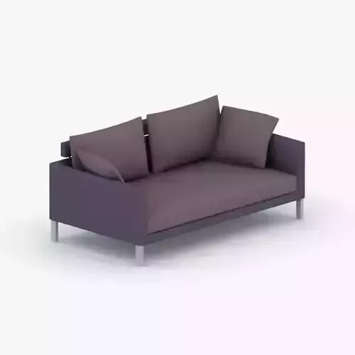 0963 - Sofa Low-poly 3D model