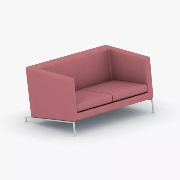 0965 - Sofa Low-poly 3D model_0