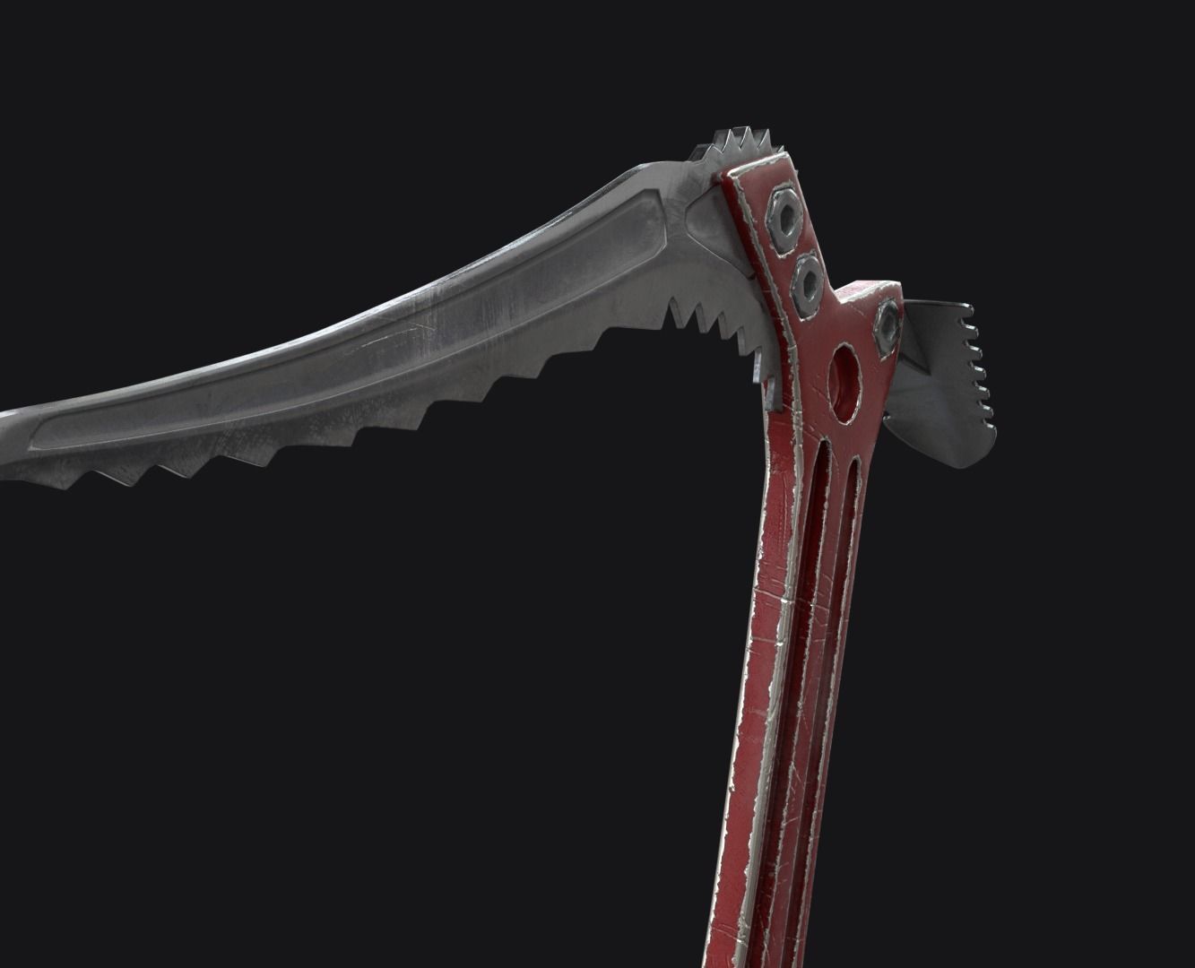  Ice Climbing Axe 3D Model Low-poly 3D model_2