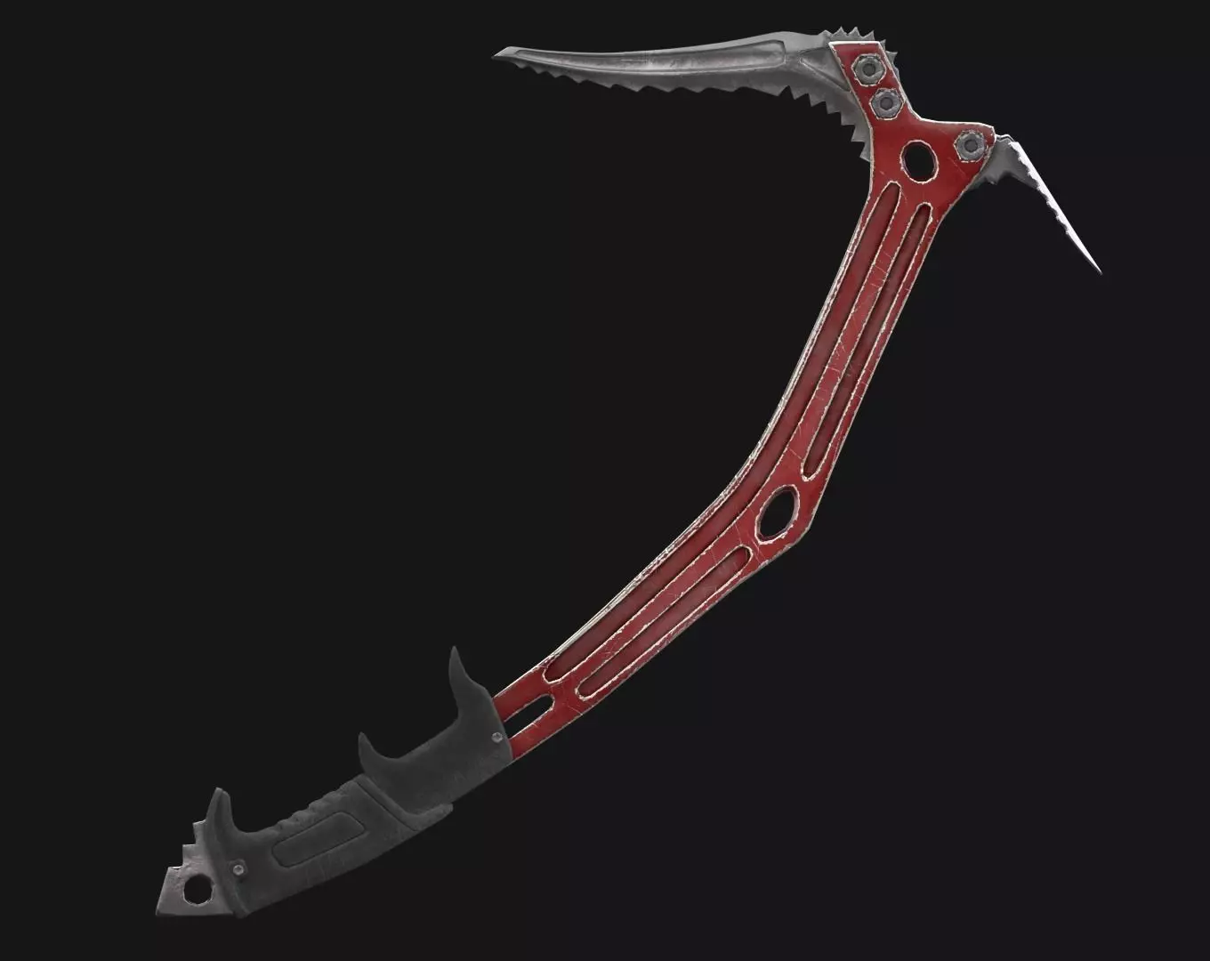  Ice Climbing Axe 3D Model Low-poly 3D model_0