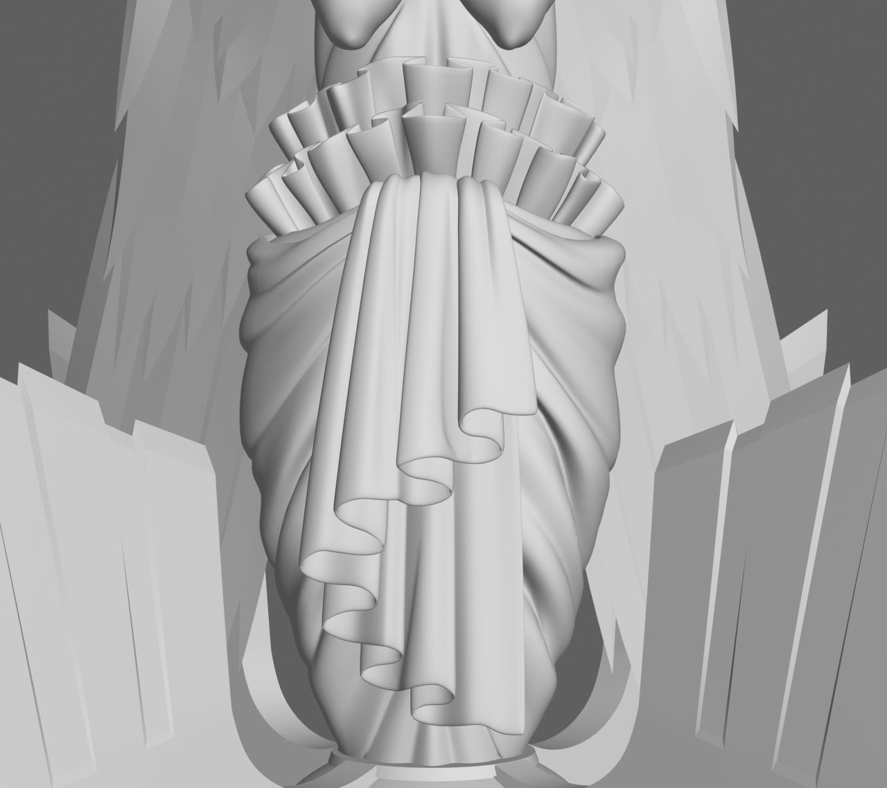 Angel Statue 2012 3D model_10