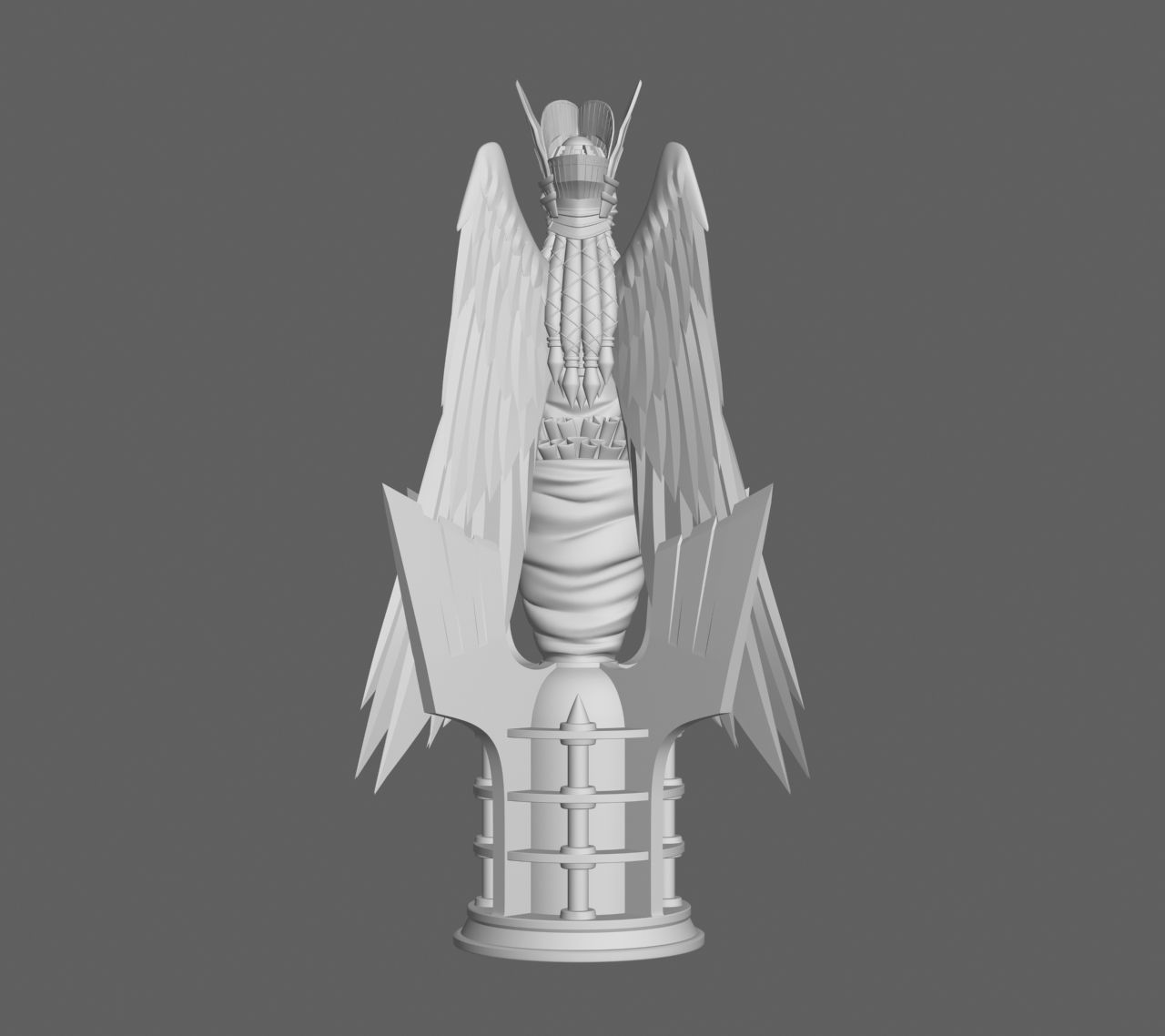 Angel Statue 2012 3D model_4