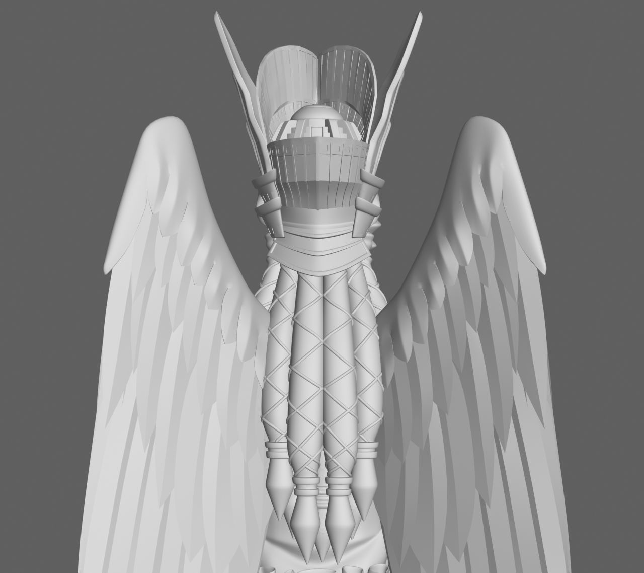 Angel Statue 2012 3D model_8