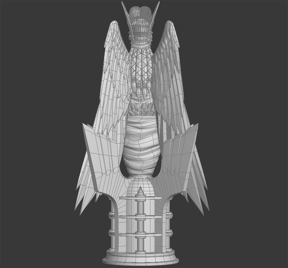 Angel Statue 2012 3D model_12