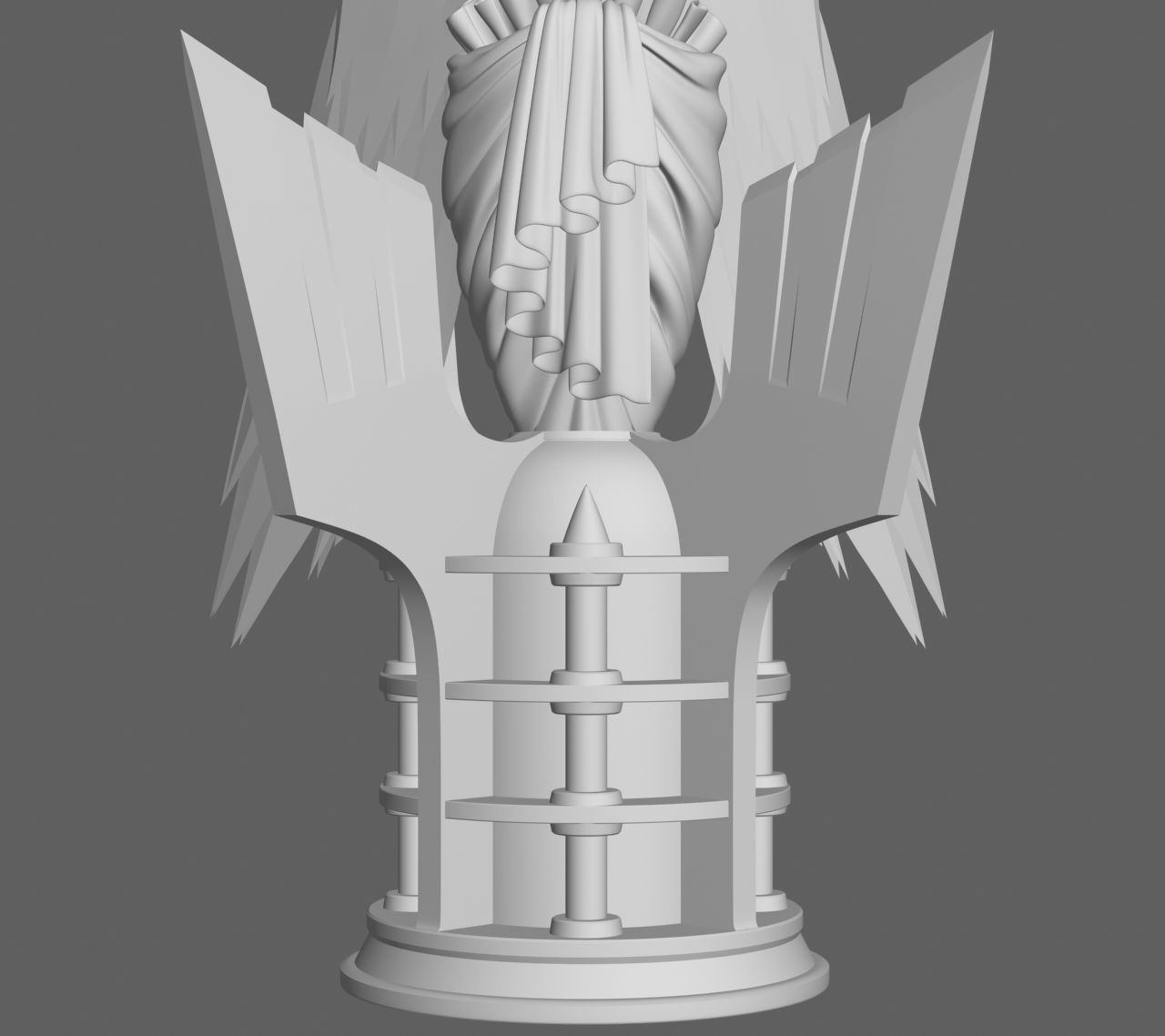 Angel Statue 2012 3D model_11