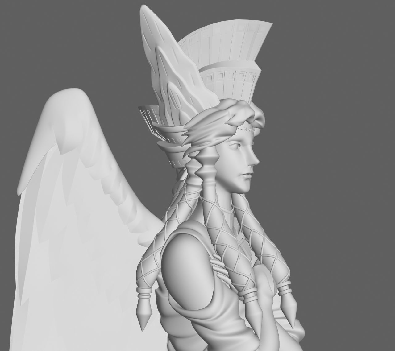 Angel Statue 2012 3D model_6