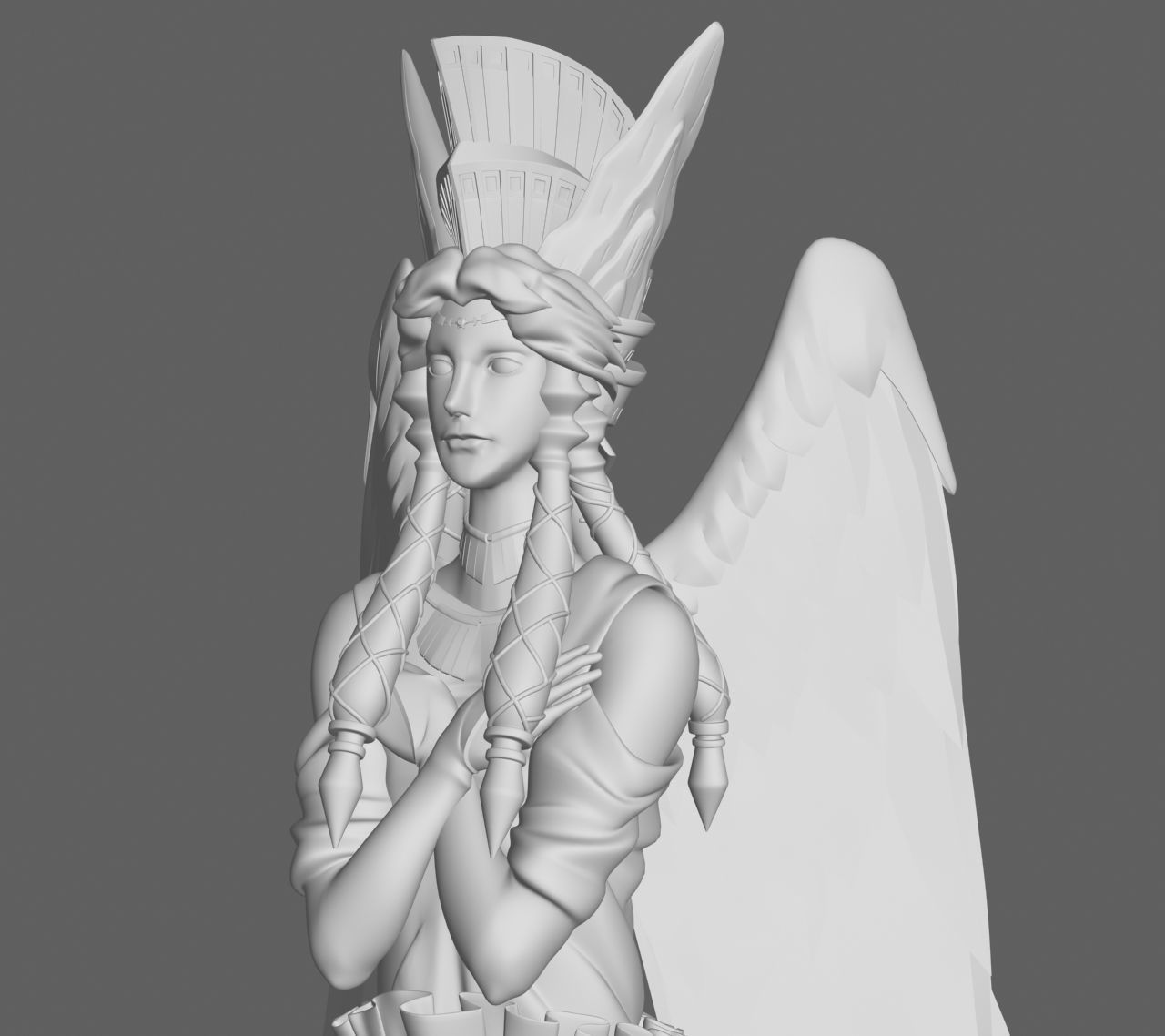 Angel Statue 2012 3D model_7