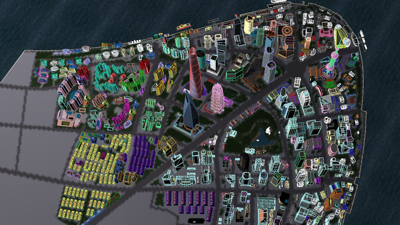 ShangHai Downtown I Low-poly 3D model_11