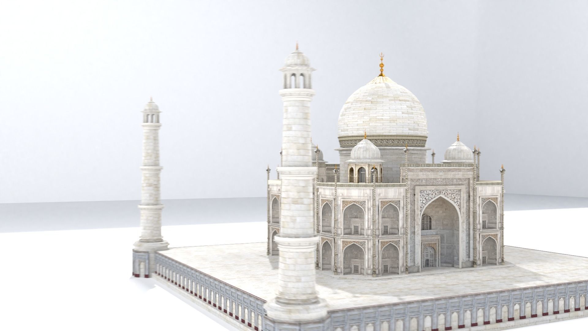 Taj Mahal 3D model_2