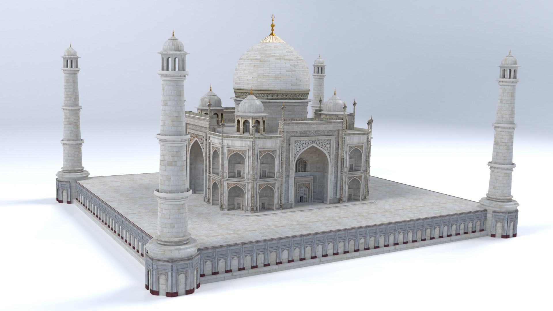 Taj Mahal 3D model_3