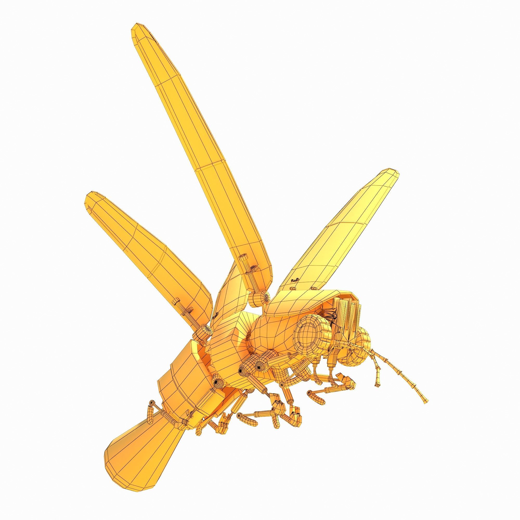 Lightning Bug PBR RIG ANIM Low-poly 3D model_3