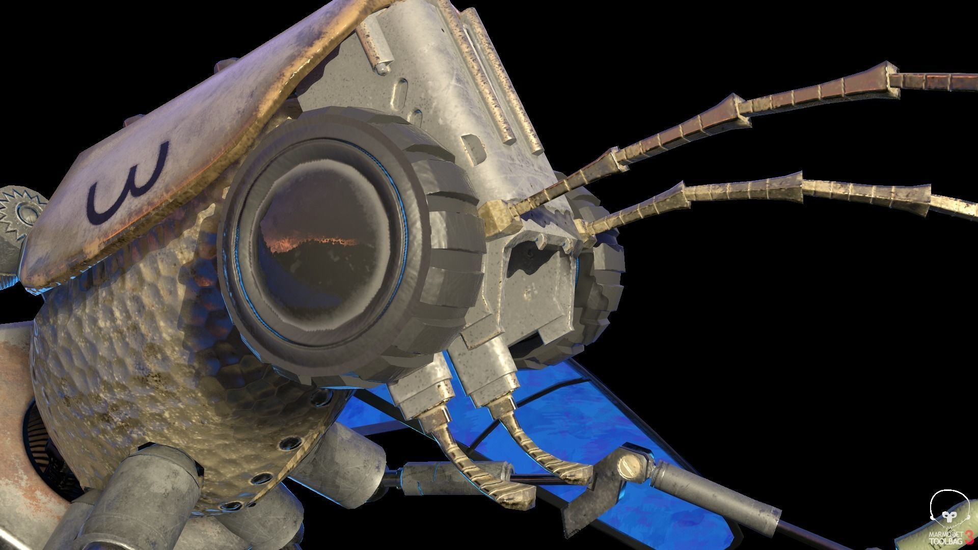 Lightning Bug PBR RIG ANIM Low-poly 3D model_14