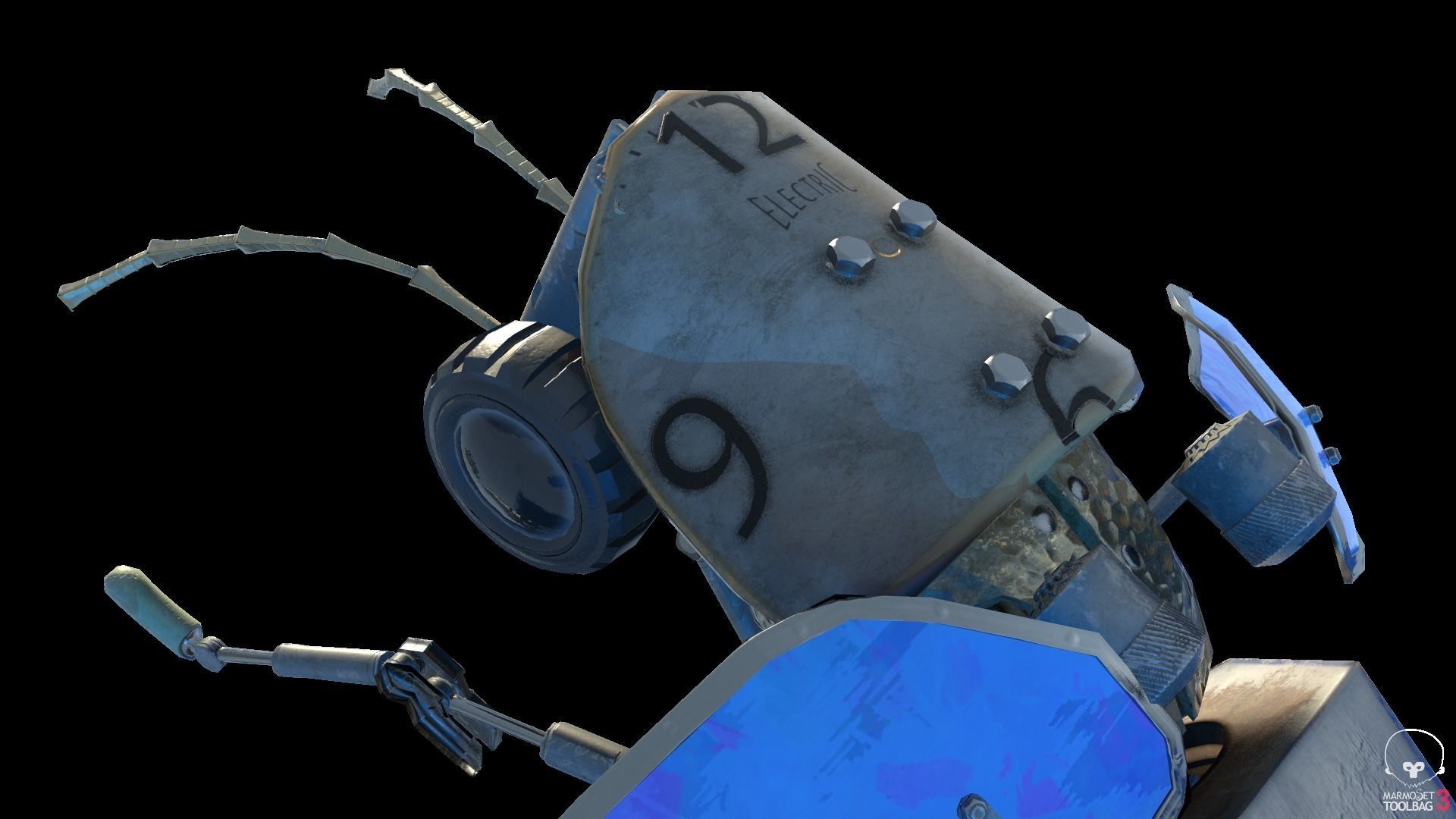 Lightning Bug PBR RIG ANIM Low-poly 3D model_12