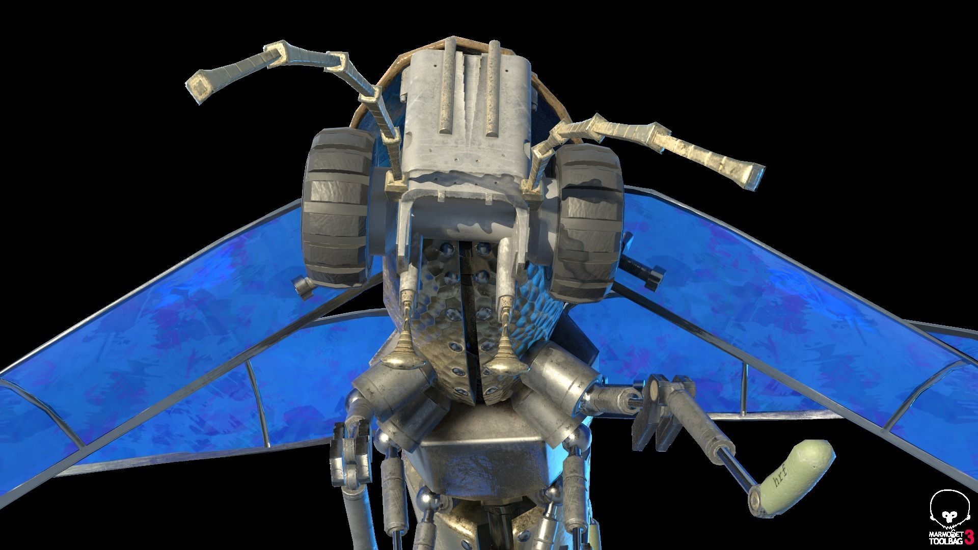 Lightning Bug PBR RIG ANIM Low-poly 3D model_17