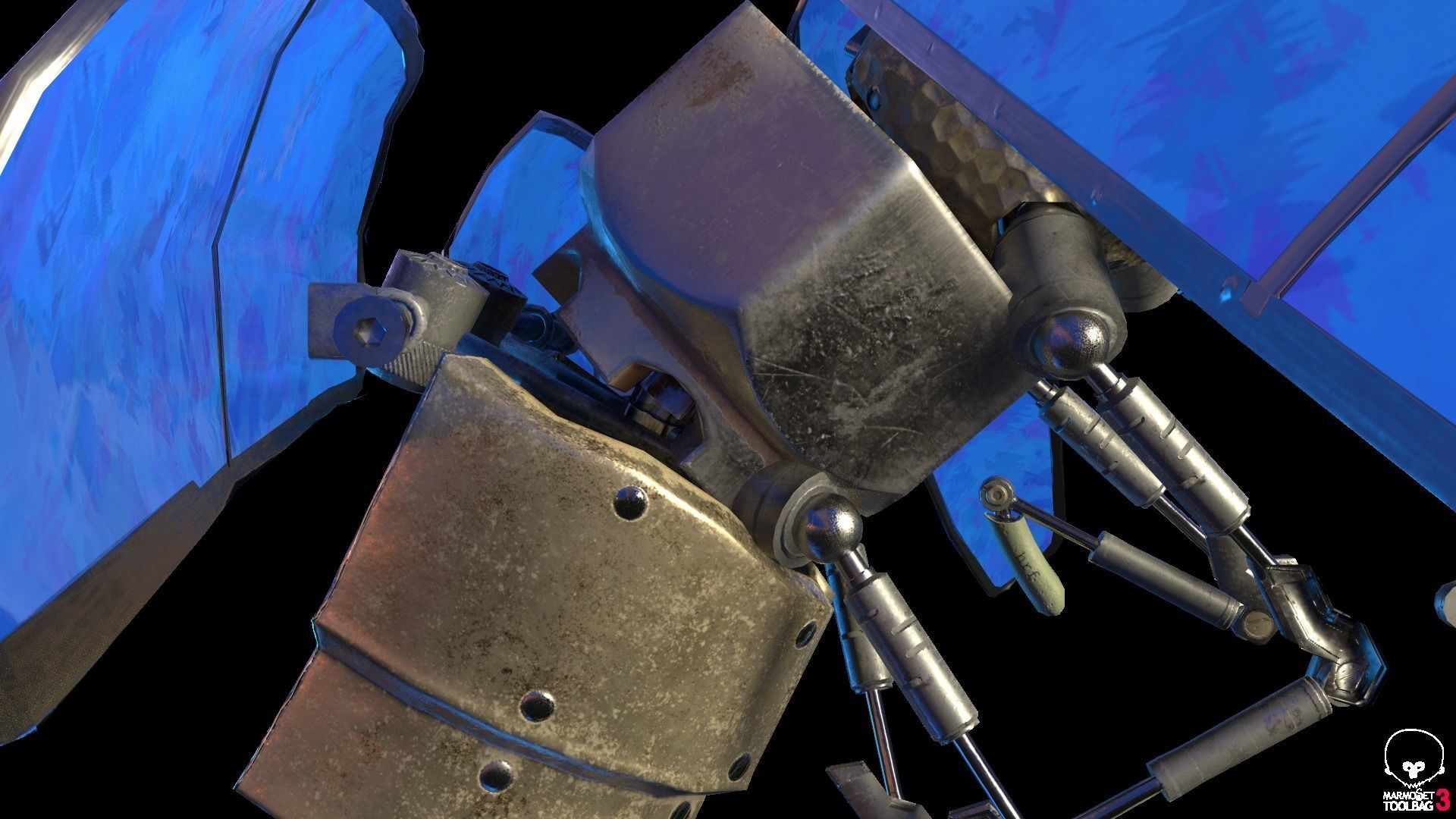 Lightning Bug PBR RIG ANIM Low-poly 3D model_16