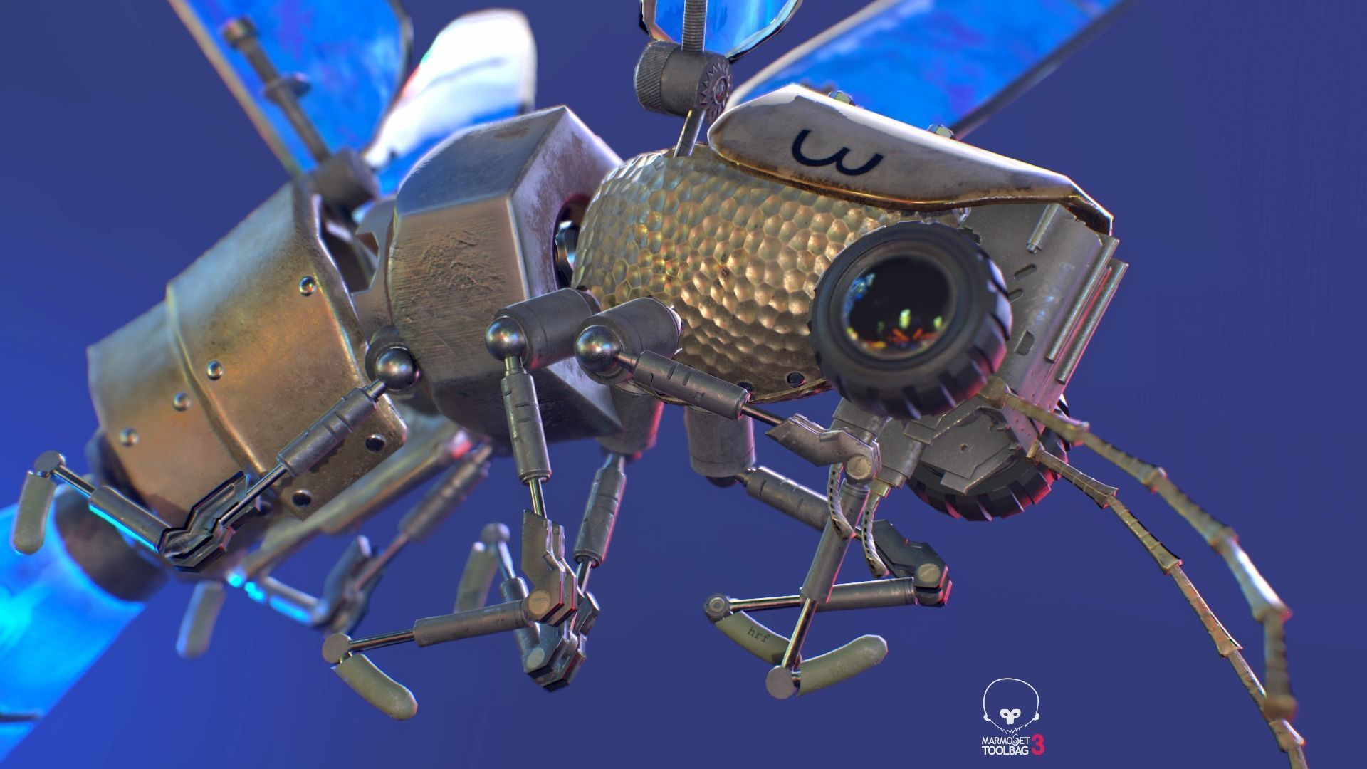 Lightning Bug PBR RIG ANIM Low-poly 3D model_8