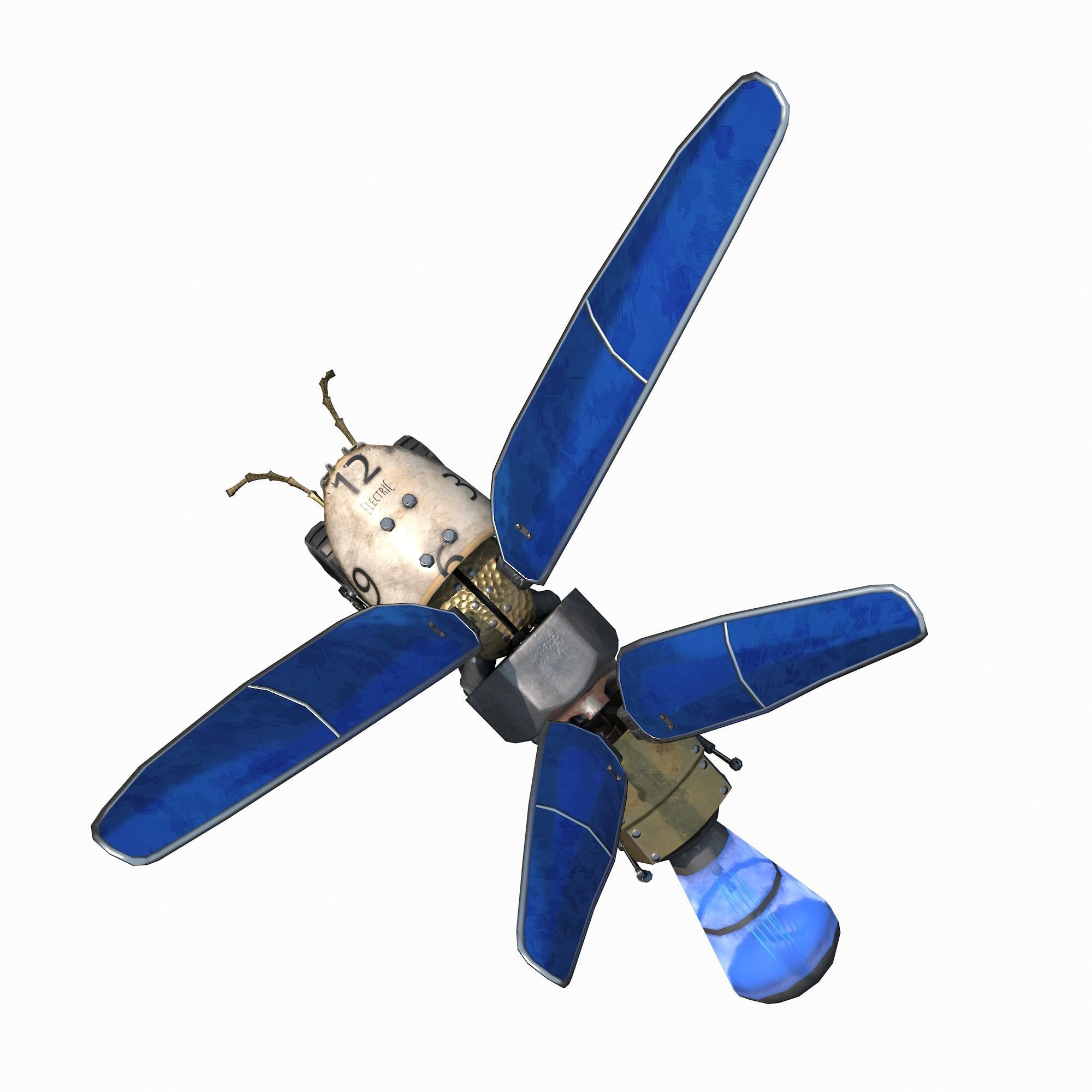 Lightning Bug PBR RIG ANIM Low-poly 3D model_4