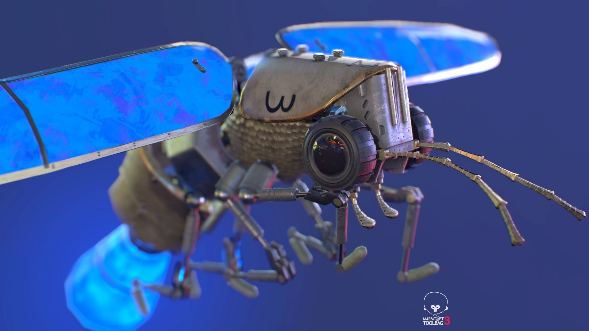 Lightning Bug PBR RIG ANIM Low-poly 3D model_9