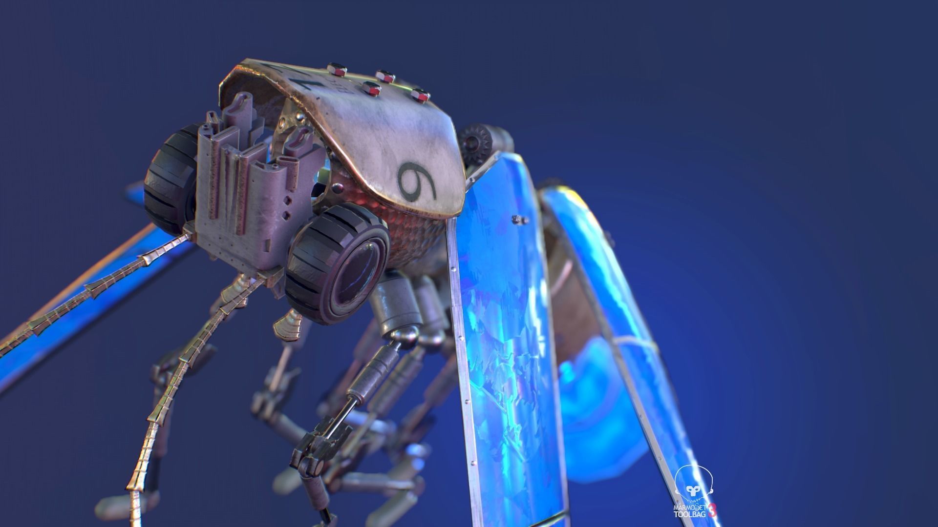 Lightning Bug PBR RIG ANIM Low-poly 3D model_7