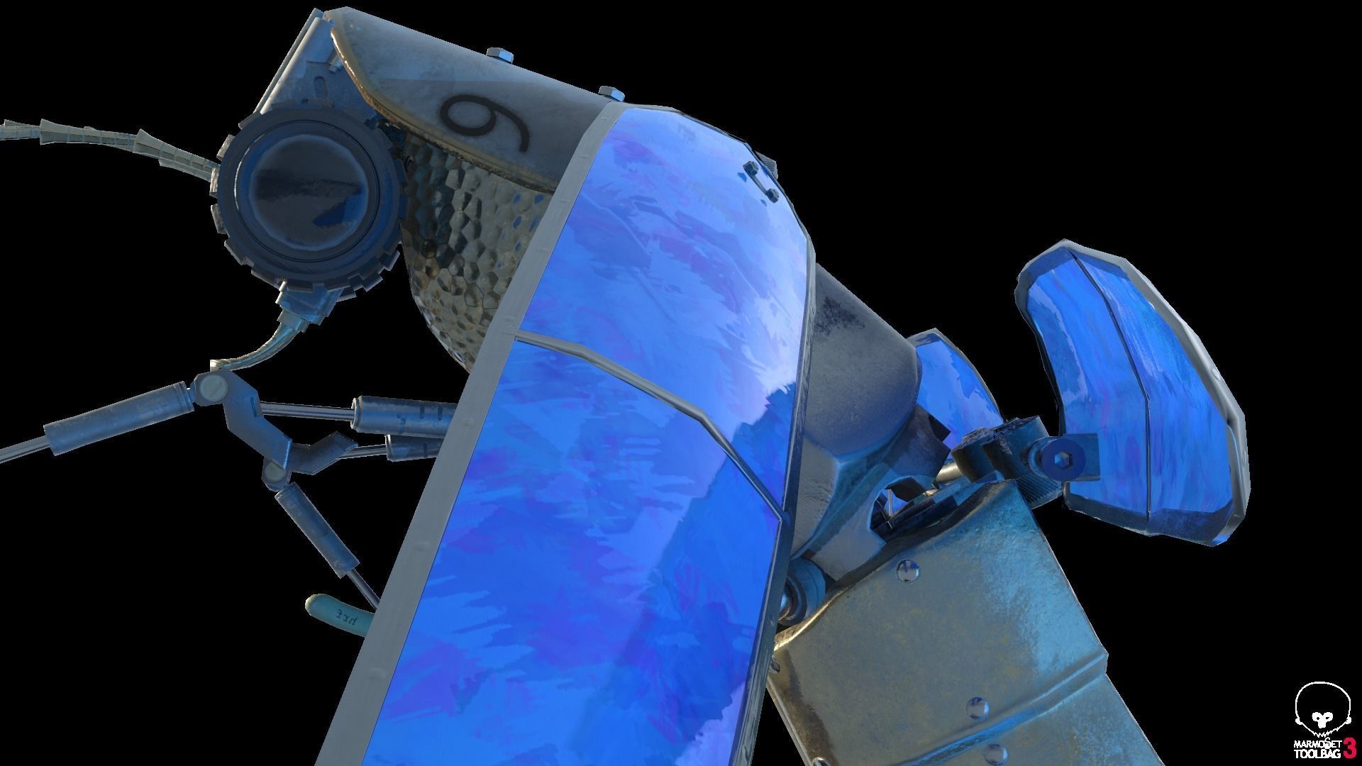 Lightning Bug PBR RIG ANIM Low-poly 3D model_15