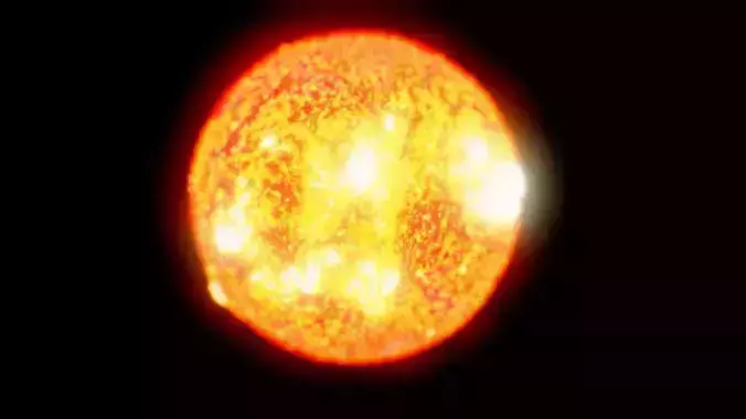 Low Poly Sun nasa Low-poly 3D model