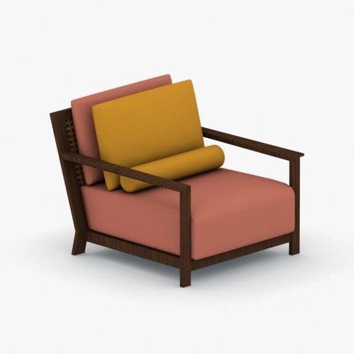 0972 - Armchair Low-poly 3D model