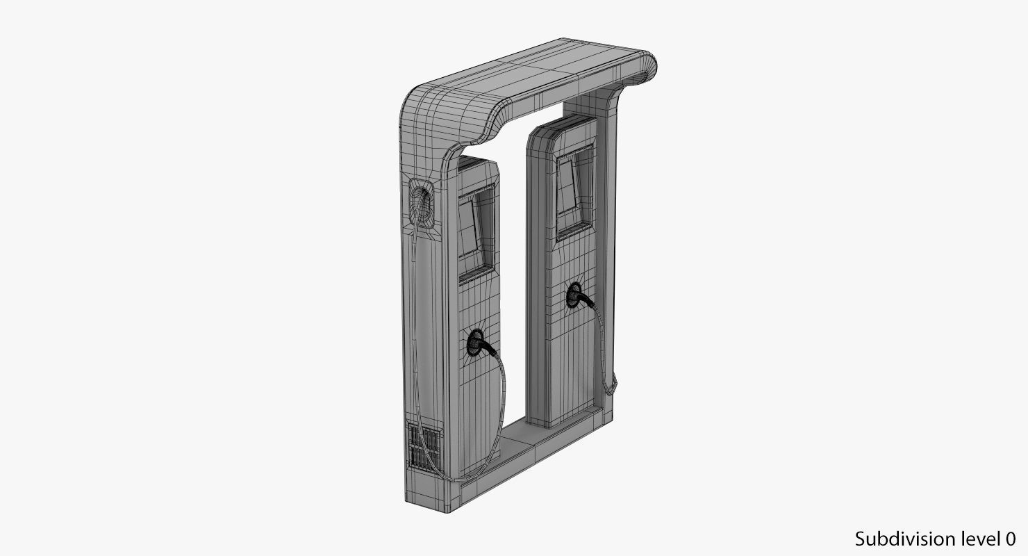 Electric Vehicle Charging Station 3 3D model_12