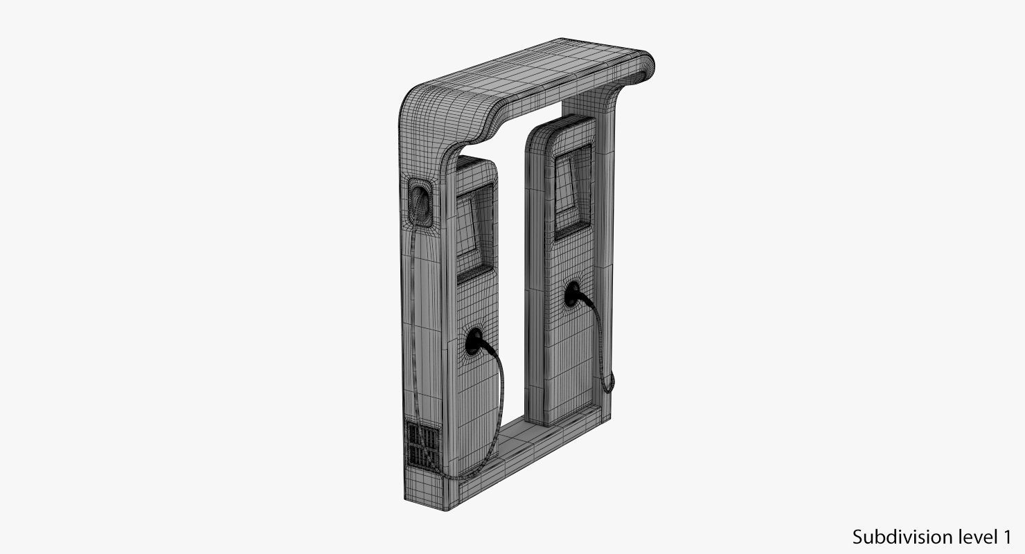 Electric Vehicle Charging Station 3 3D model_13