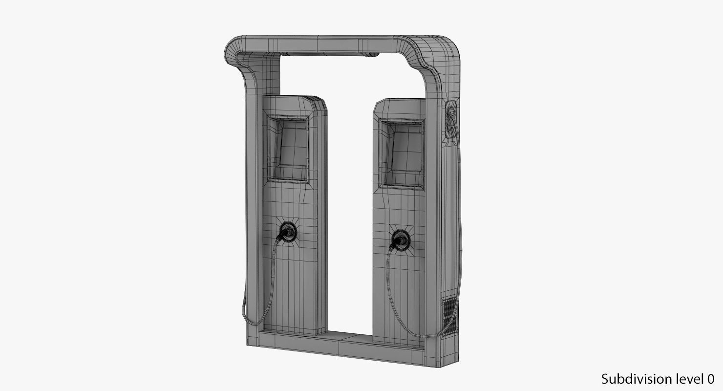 Electric Vehicle Charging Station 3 3D model_10