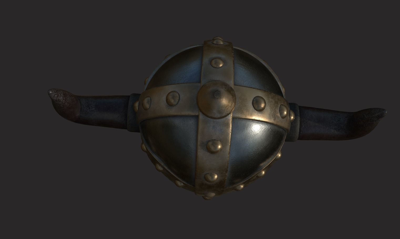 Viking Helmet Free 3D model_1