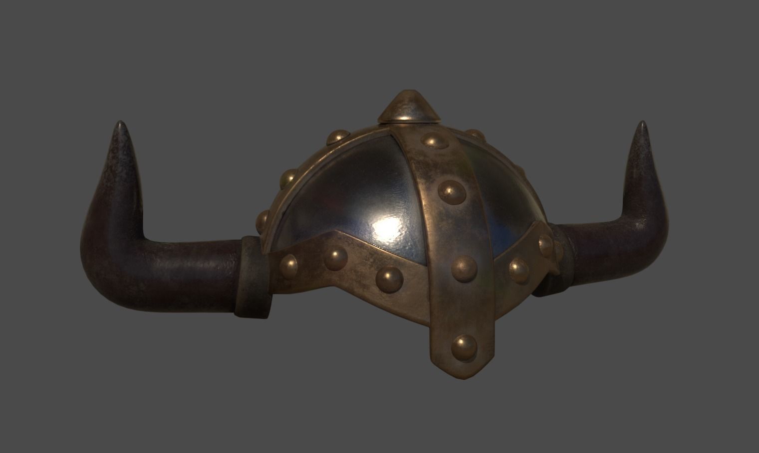 Viking Helmet Free 3D model_3