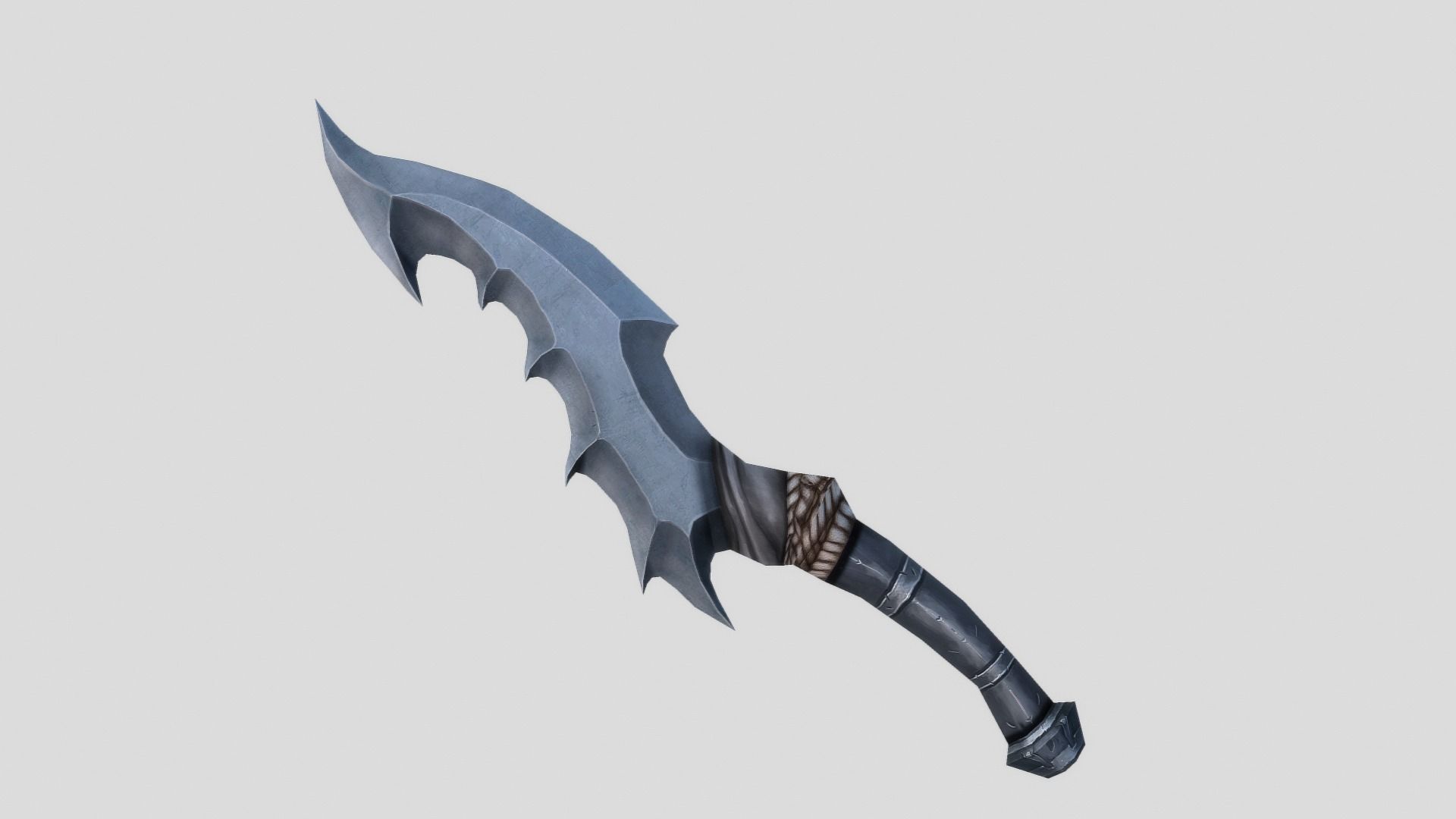 Ancient Dagger Low-poly 3D model_2