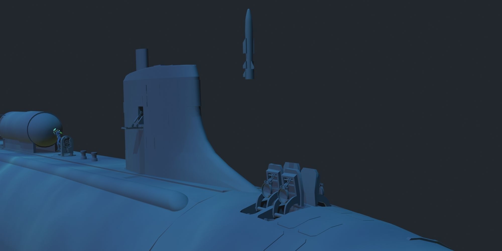 Virginia Class  sub model 3D model_21