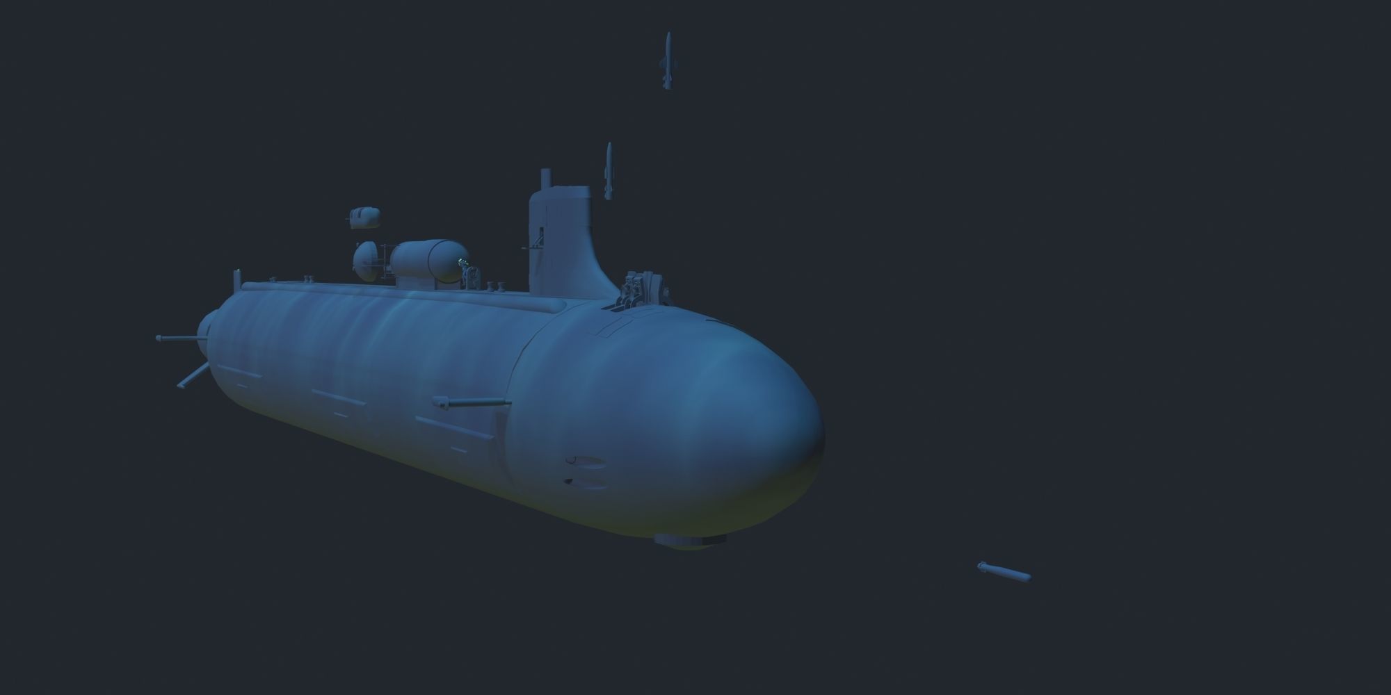 Virginia Class  sub model 3D model_18