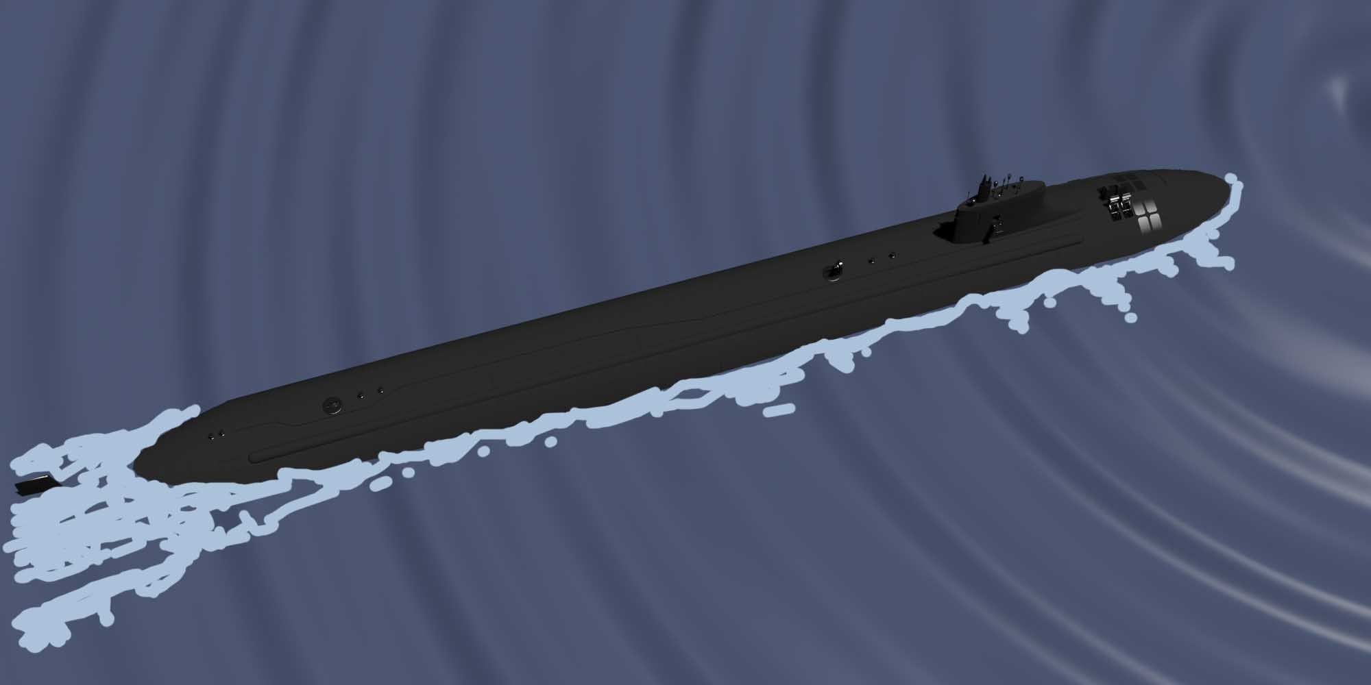Virginia Class  sub model 3D model_2