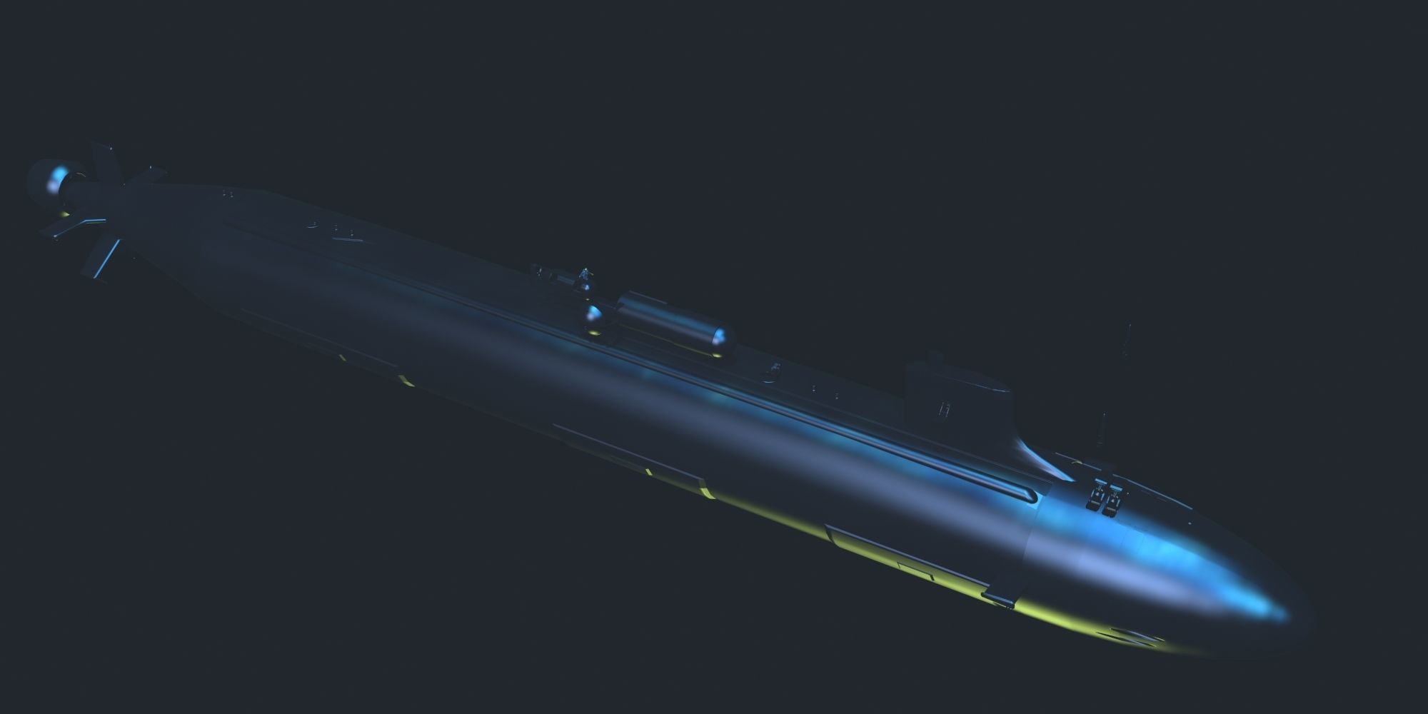 Virginia Class  sub model 3D model_17