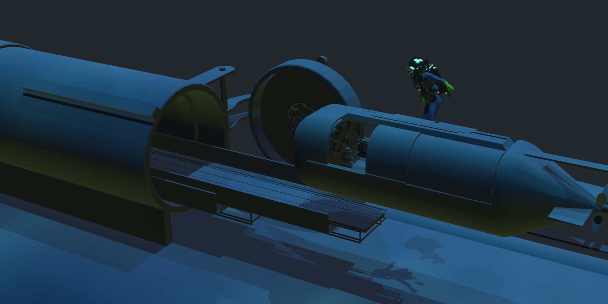 Virginia Class  sub model 3D model_26