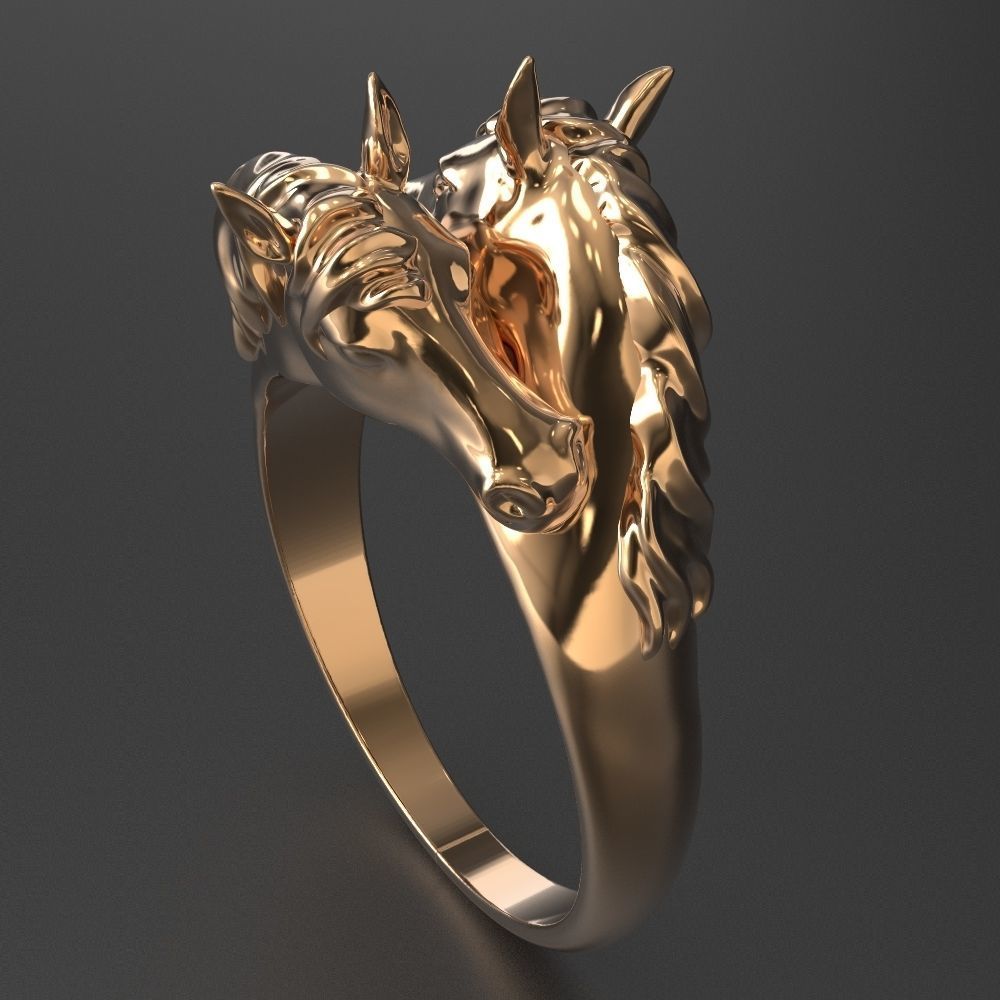 ring horse 3D print model_1
