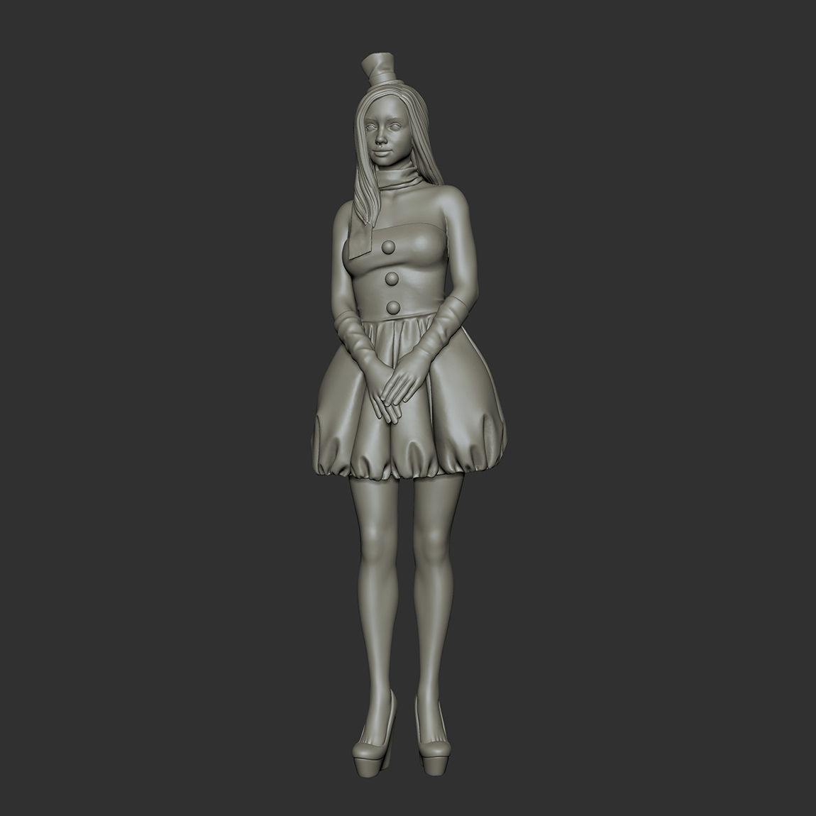 Snowman cute 3D print model_23