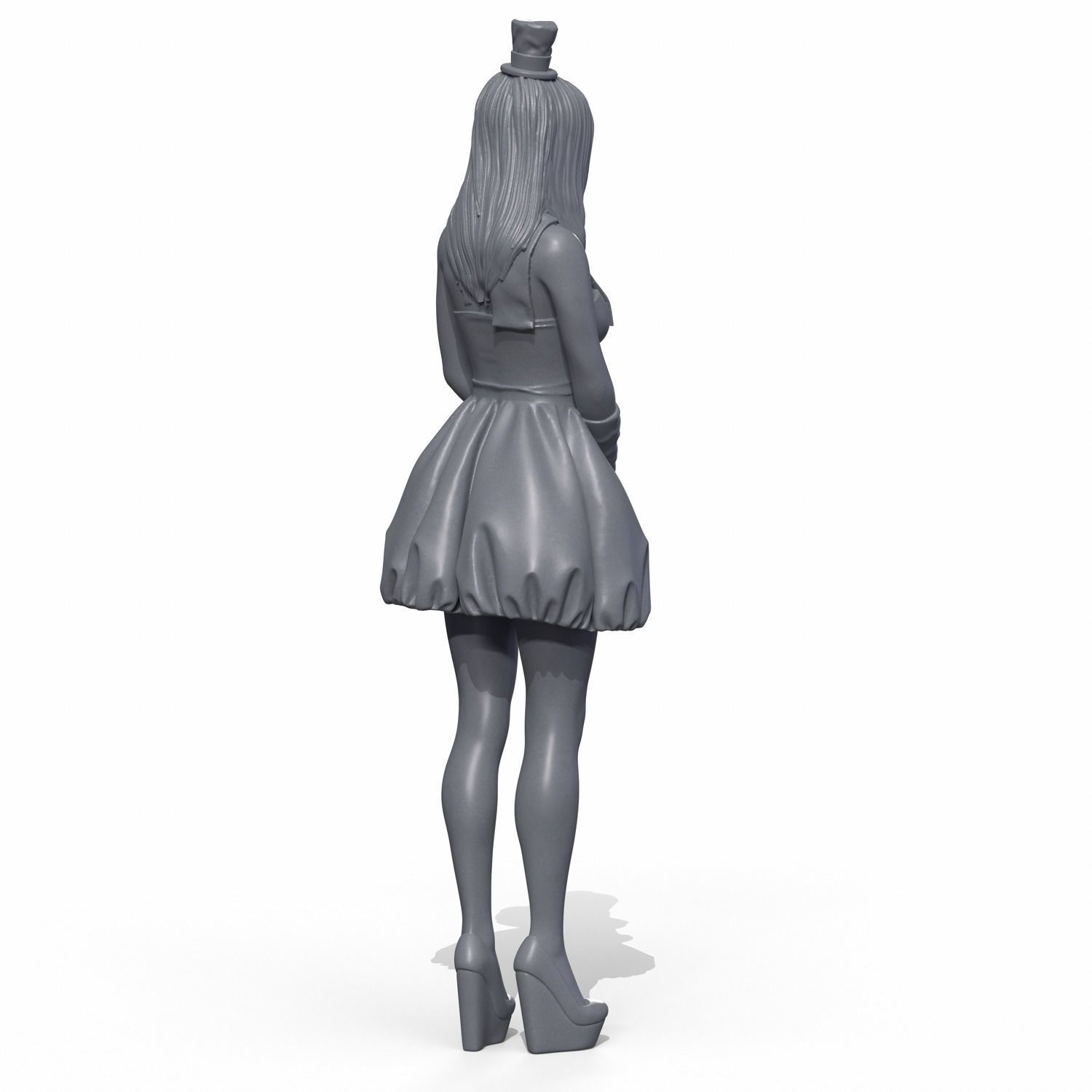 Snowman cute 3D print model_7