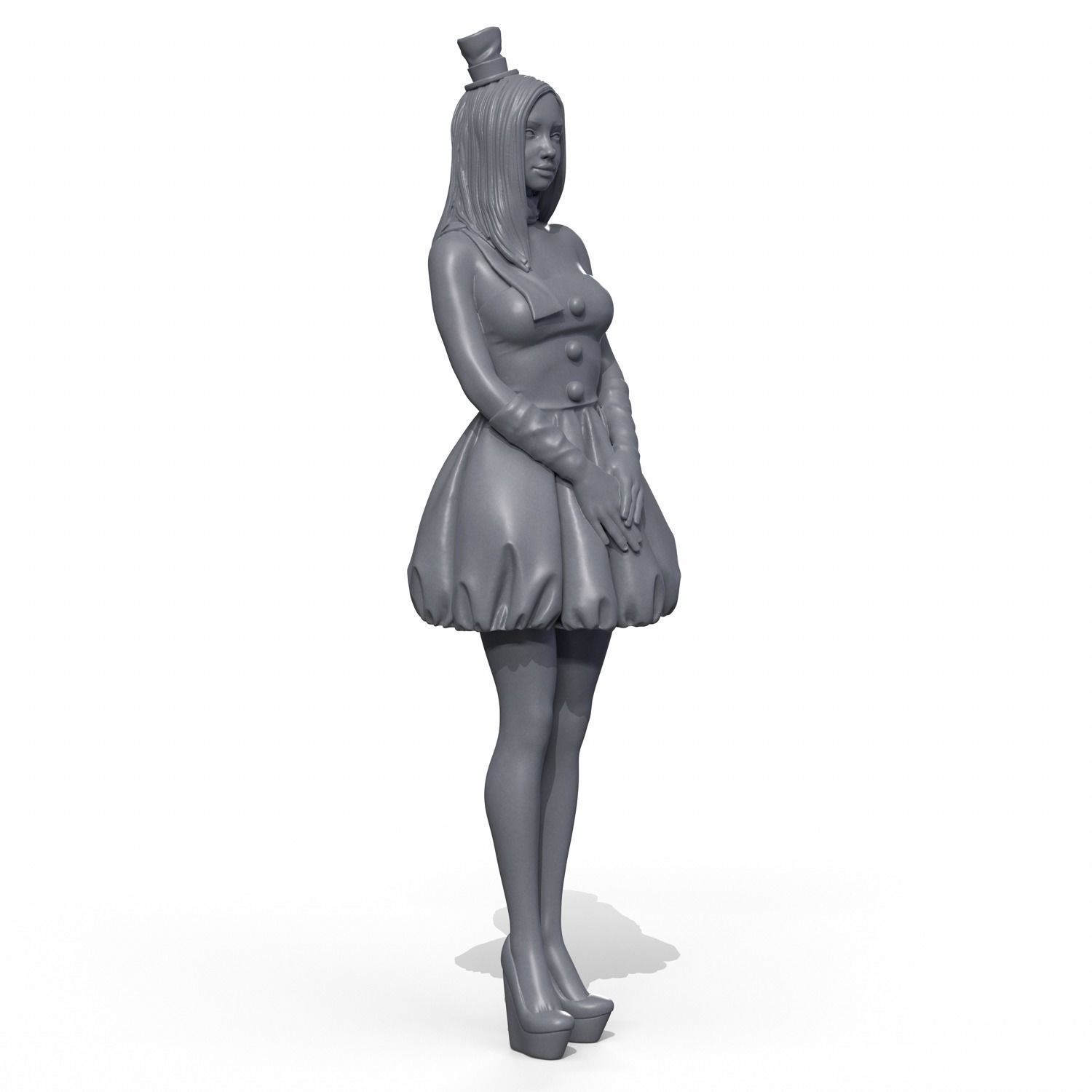 Snowman cute 3D print model_3