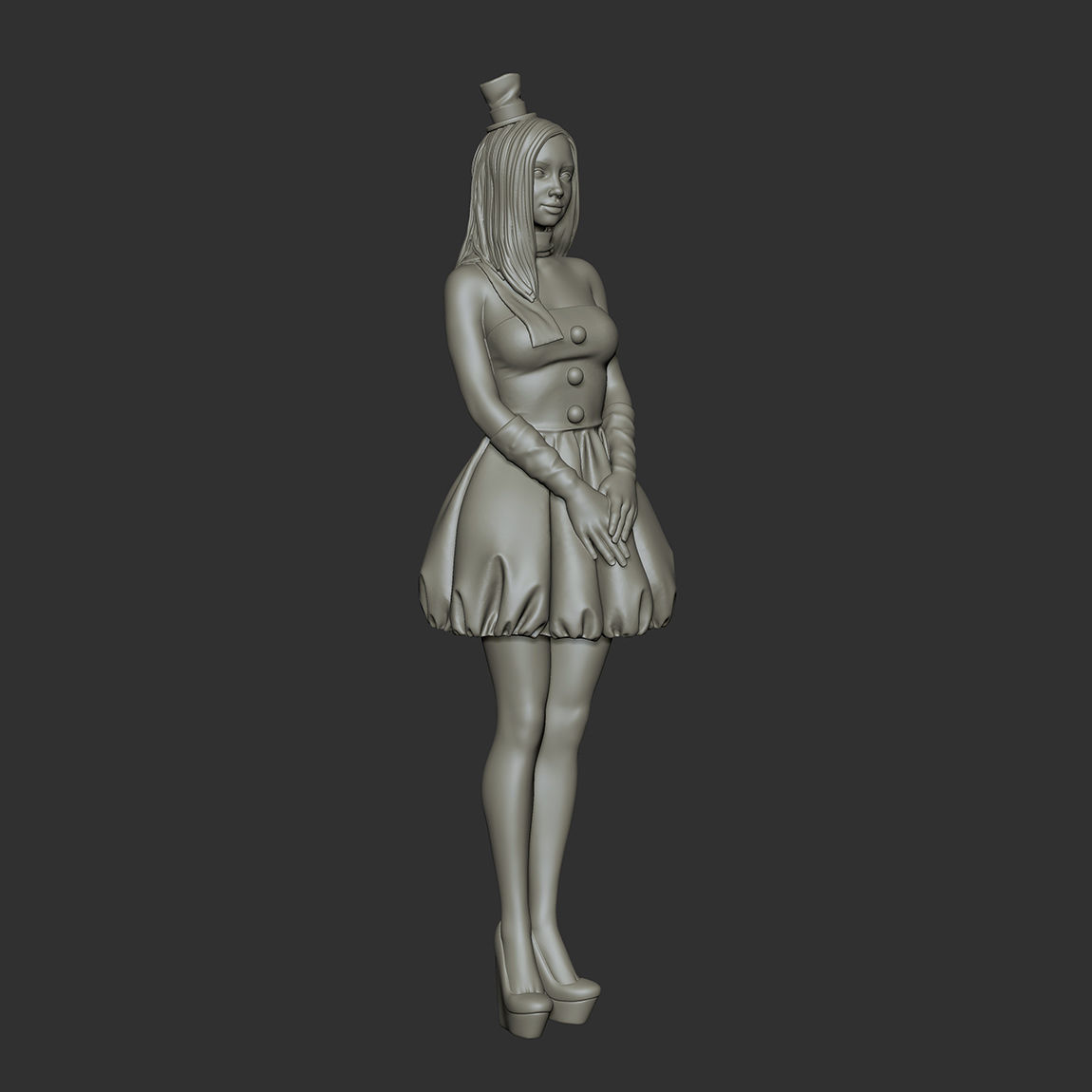 Snowman cute 3D print model_24