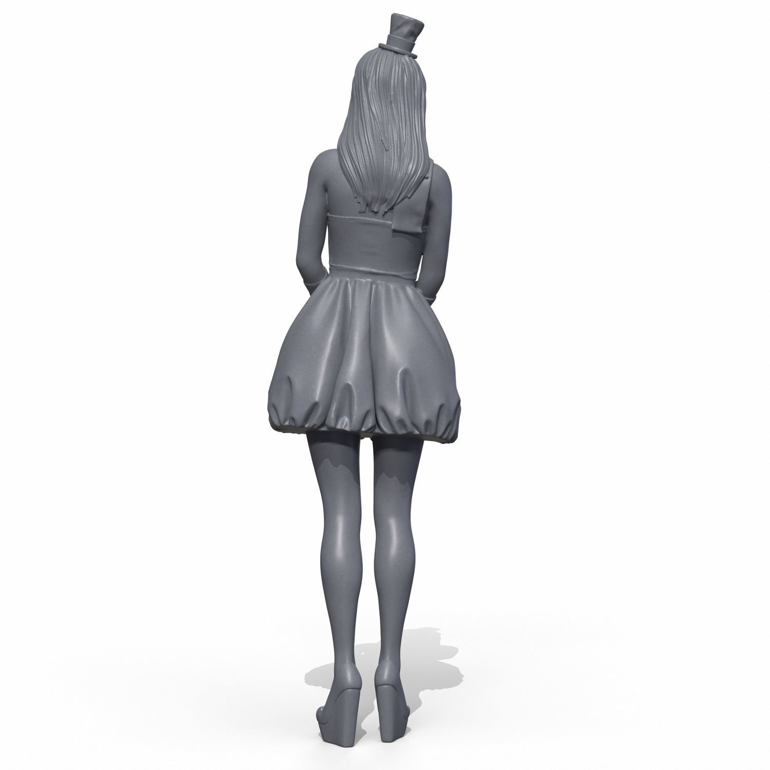 Snowman cute 3D print model_9