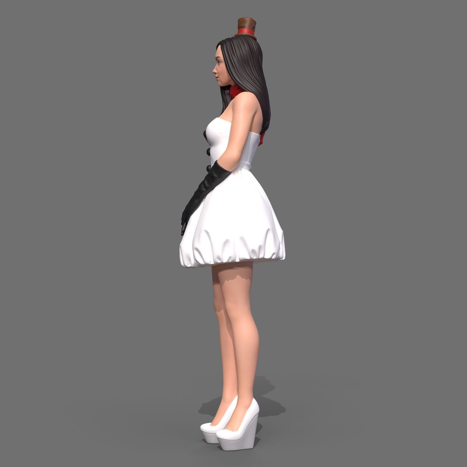 Snowman cute 3D print model_12