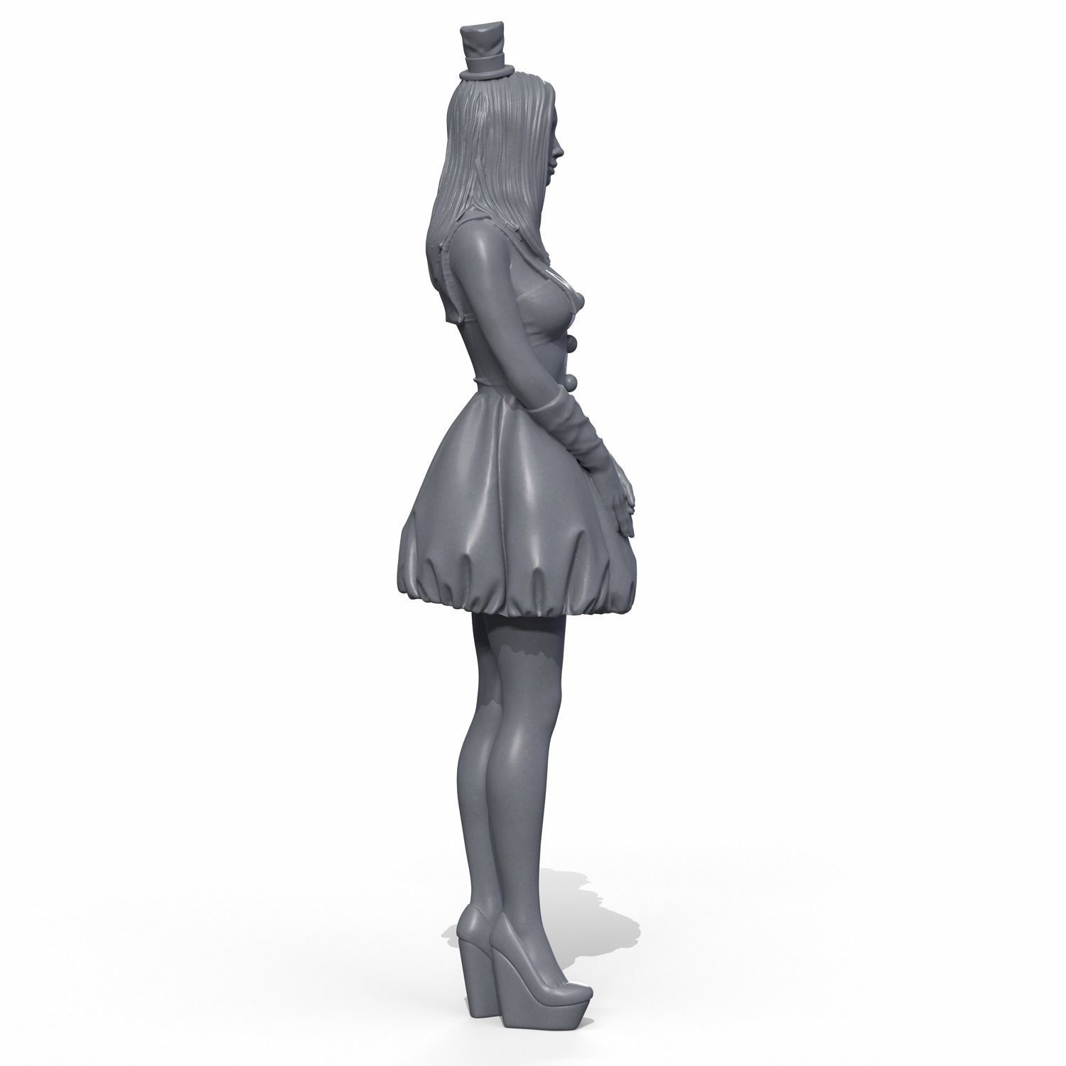 Snowman cute 3D print model_5