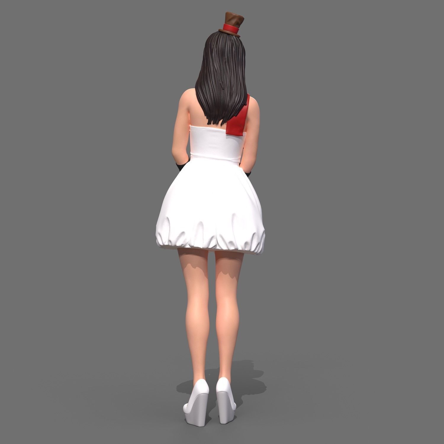 Snowman cute 3D print model_8