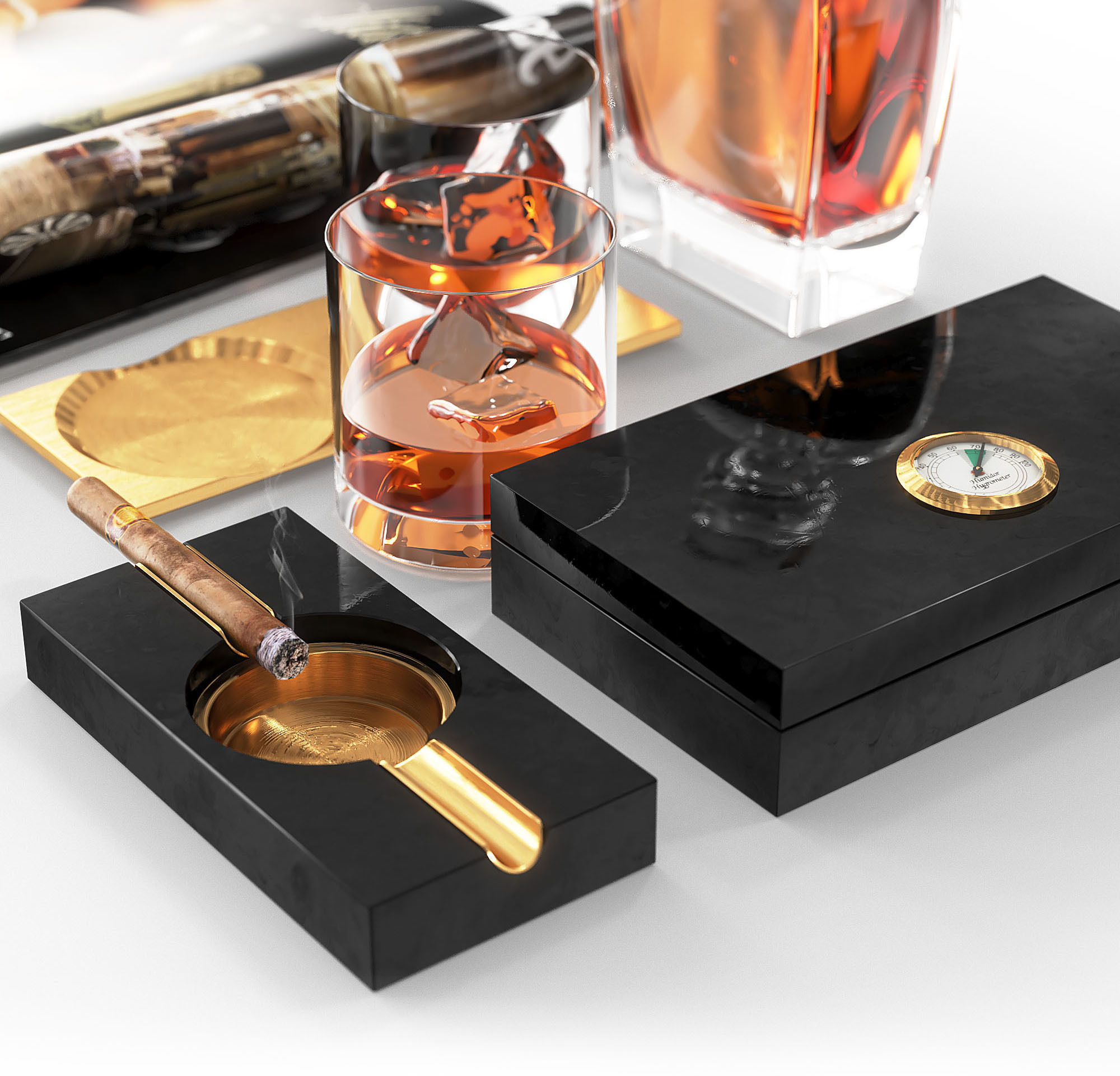 Whiskey Decor  3D model_4
